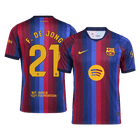 ف. دي يونغ #21 برشلونة القميص الأساسي 2026/27 أزرق وعنابي