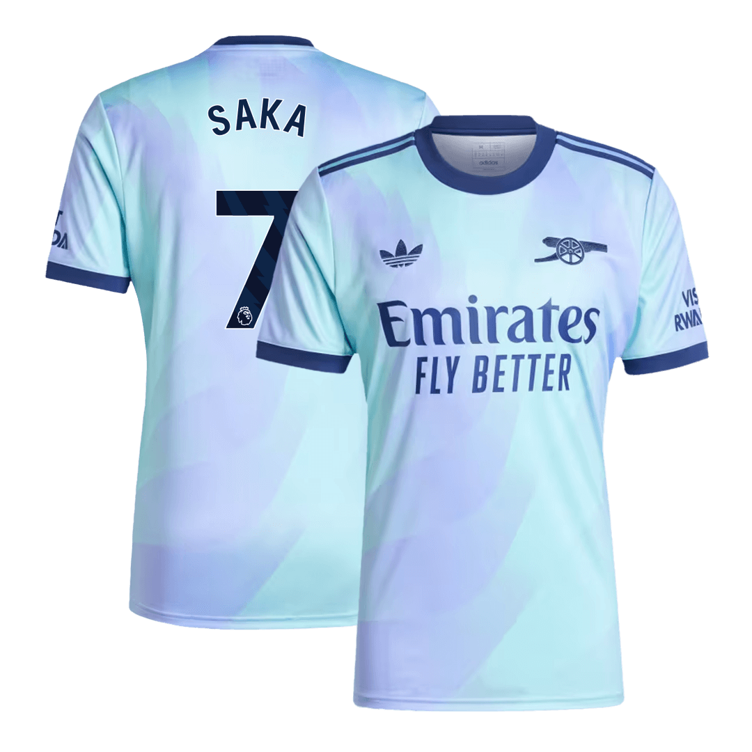 SAKA #7 Arsenal Third Maillot 2024/25 Purple&Blue