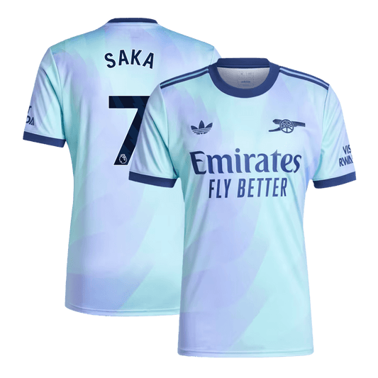 SAKA #7 Arsenal Troisième Maillot 2024/25 Violet&Bleu