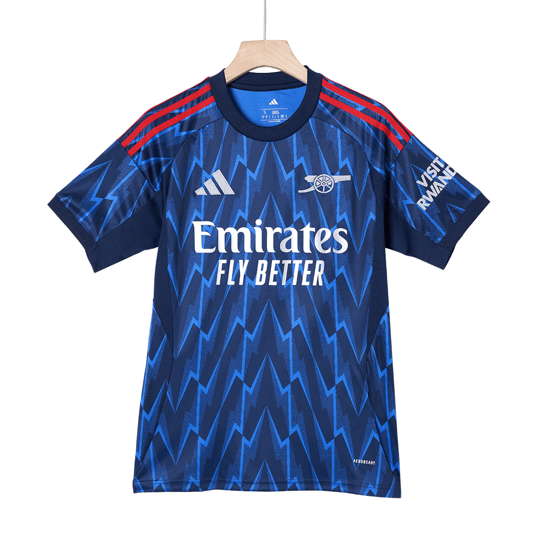 ØDEGAARD #8 Arsenal Extérieur Maillot 2025/26 Bleu