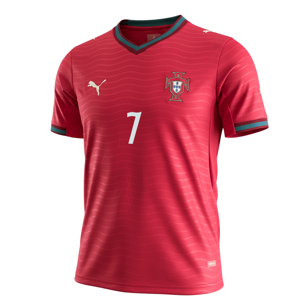 RONALDO #7 Portugal Home Jersey - 2026 World Cup Red - Super