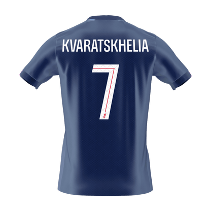 KVARATSKHELIA #7 PSG Domicile Maillot 2025/26 Bleu marine - Super