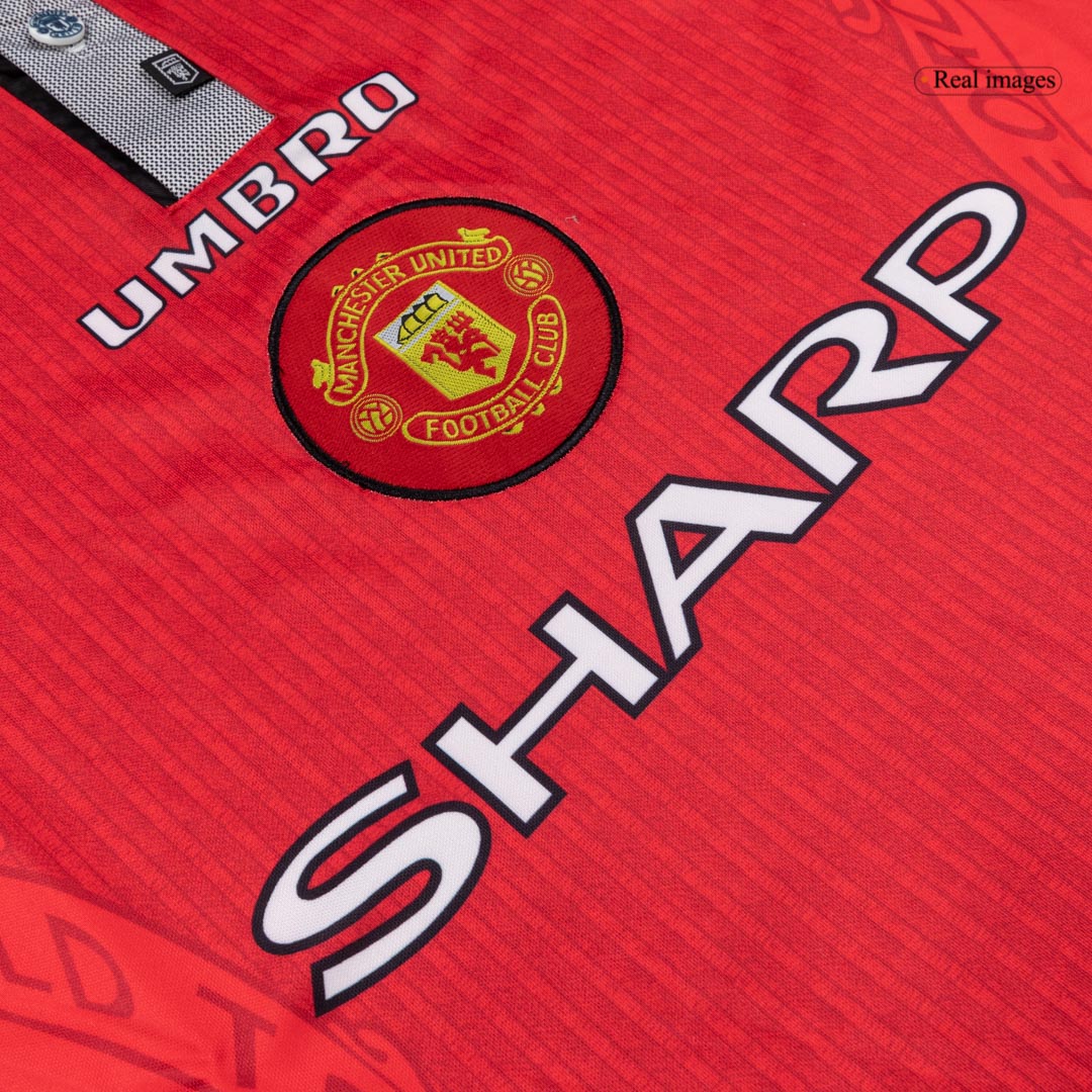 Maillot domicile rétro Manchester United 1996/97 rouge