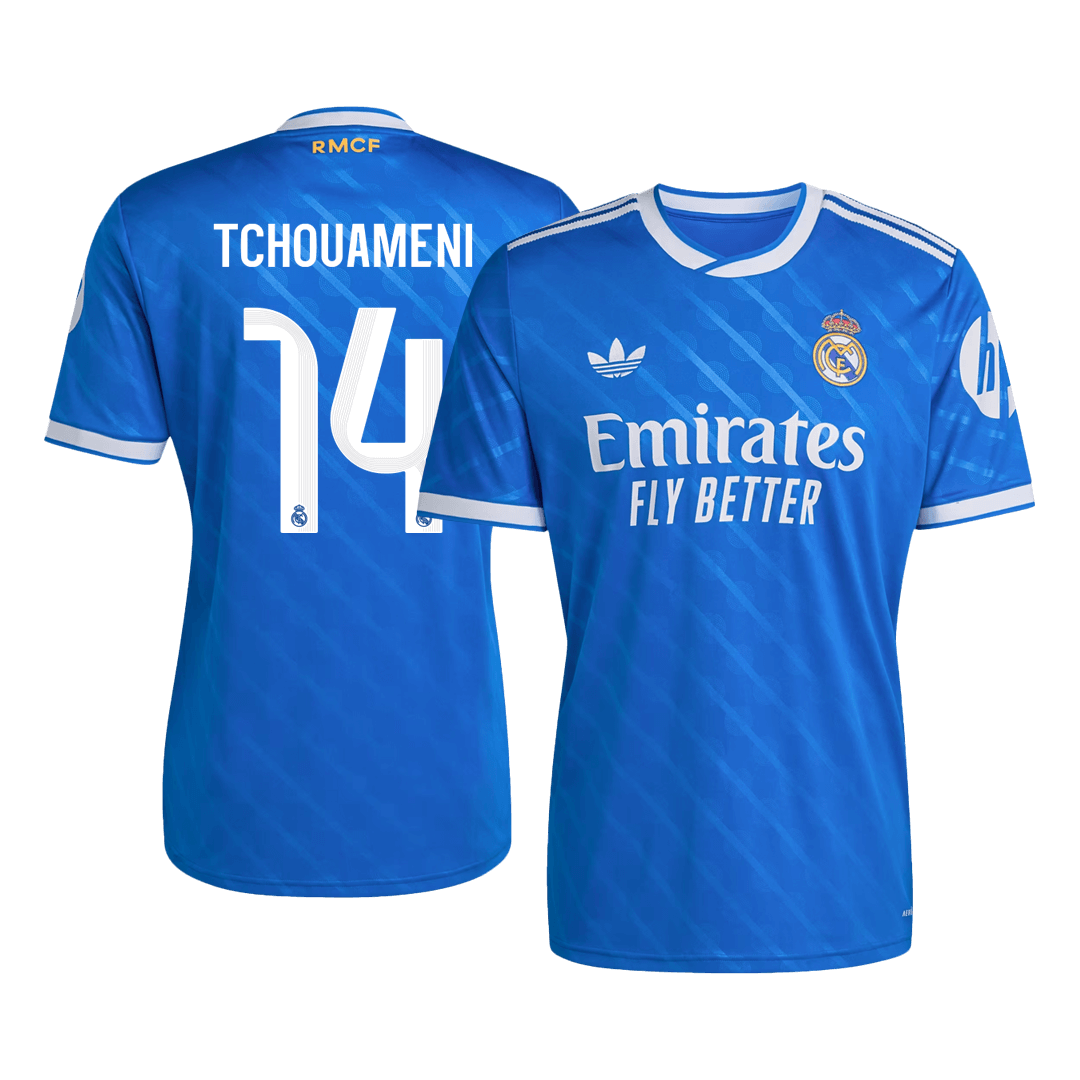 TCHOUAMENI #14 Real Madrid Troisième Maillot 2025/26 Bleu