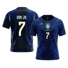 VINI JR. #7 Brazil Away Jersey - 2026 World Cup Navy Blue