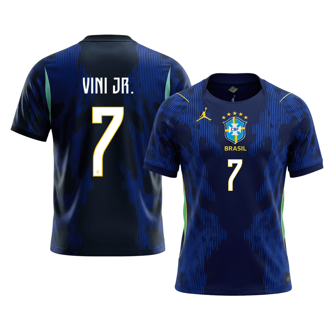 VINI JR. #7 Brazil Away Jersey - 2026 World Cup Navy Blue