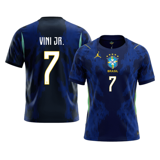 VINI JR. #7 Brazil Away Jersey - 2026 World Cup Navy Blue