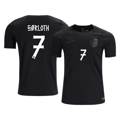 SØRLOTH #7 Norvège Extérieur Maillot - Coupe du Monde 2026 Noir