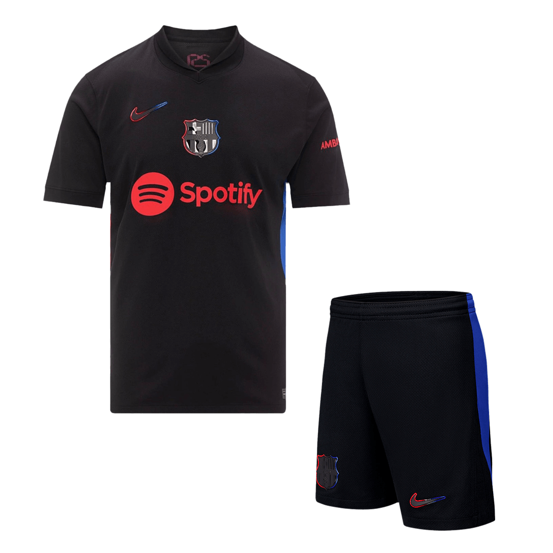 Kit Maillot Extérieur Barcelone 2024/25 Noir