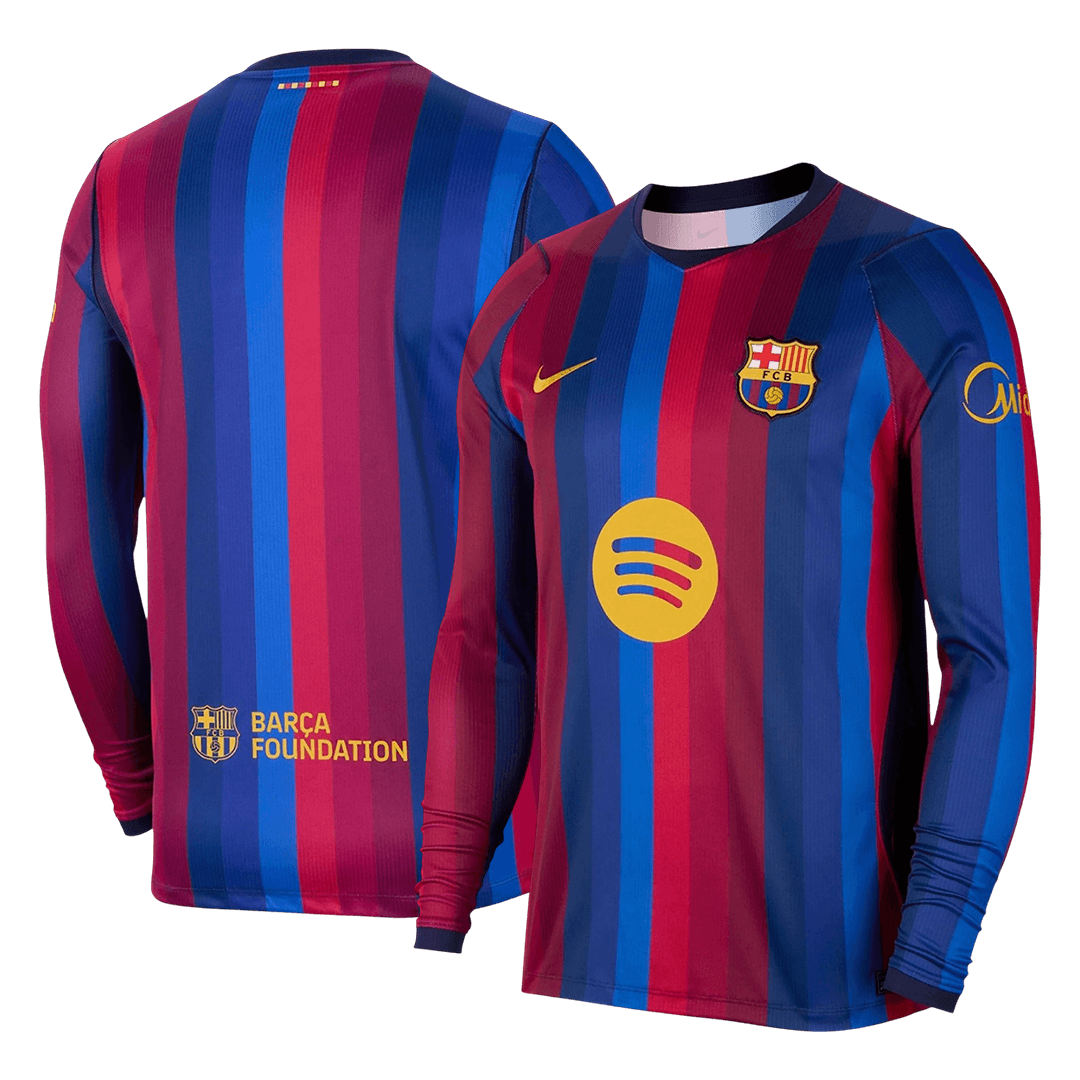 Barcelona Domicile Maillot Manches Longues 2026/27 Rouge&Bleu