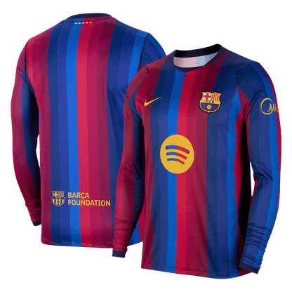 Barcelona Domicile Maillot Manches Longues 2026/27 Rouge&Bleu