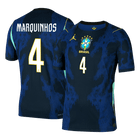 MARQUINHOS #4 Brésil Maillot Extérieur - Coupe du Monde 2026 Bleu Marine Joueur