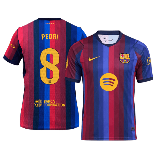 Maillot domicile PEDRI #8 Barcelone 2026/27 bleu et grenat