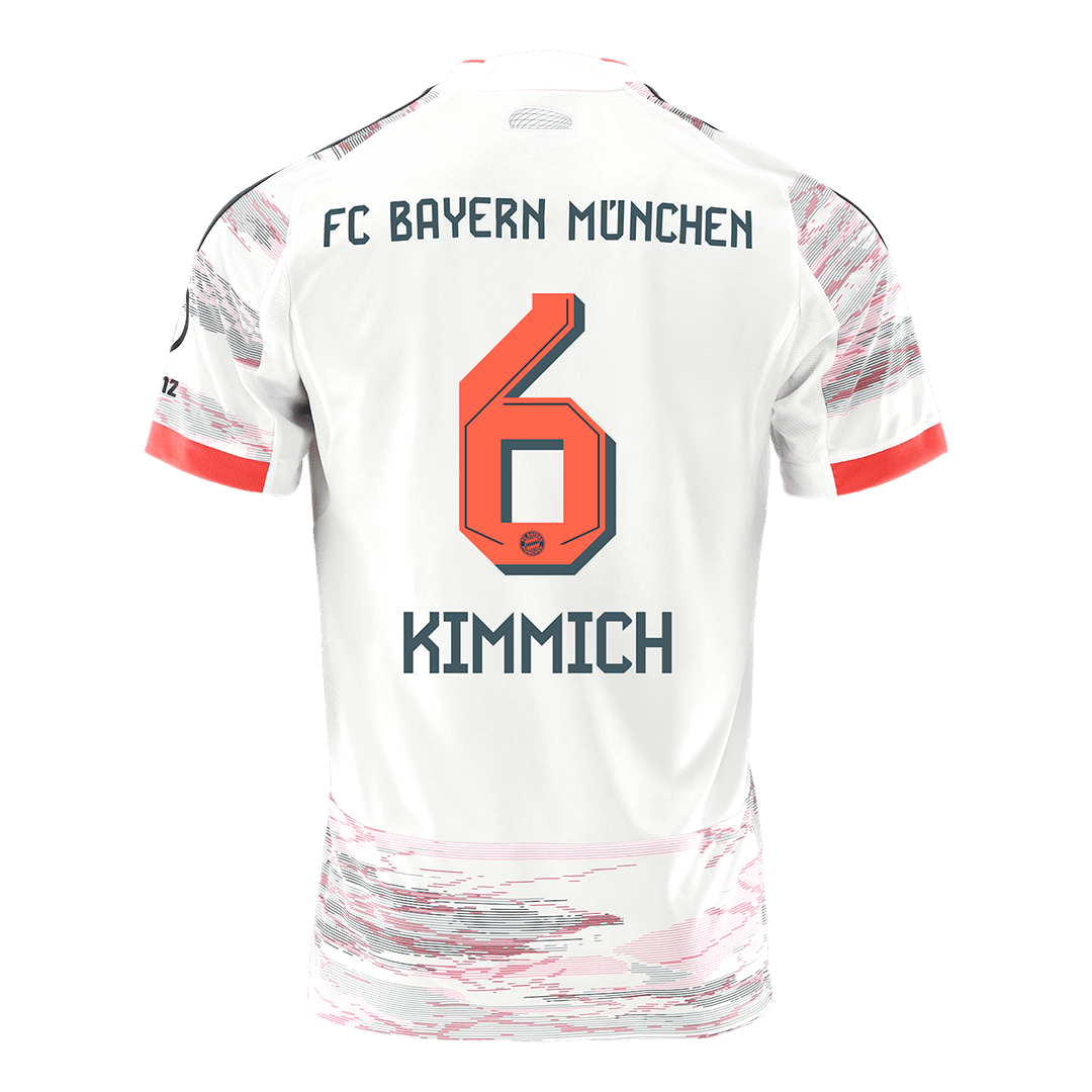 KIMMICH #6 Bayern Munich Maillot Extérieur 2025/26 Blanc