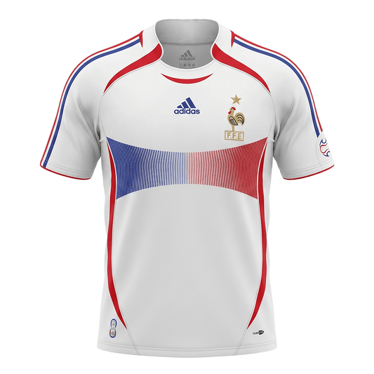 Maillot Rétro France Extérieur 2006 Blanc