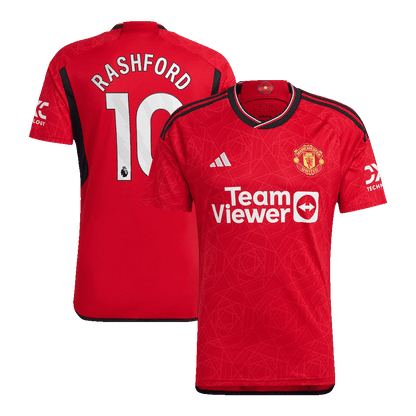 RASHFORD #10 Manchester United Domicile Maillot 2023/24 Rouge