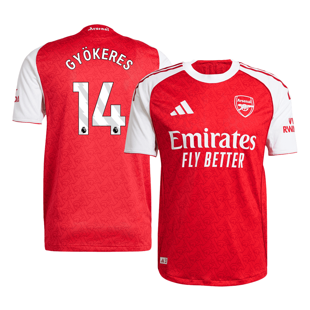 GYÖKERES #14 Maillot Domicile Arsenal 2025/26 Rouge Joueur