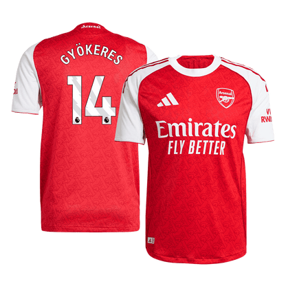 GYÖKERES #14 Maillot Domicile Arsenal 2025/26 Rouge Joueur