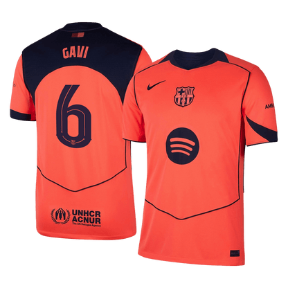 GAVI #6 Maillot Domicile Barcelone 2025/26 Orange - UCL
