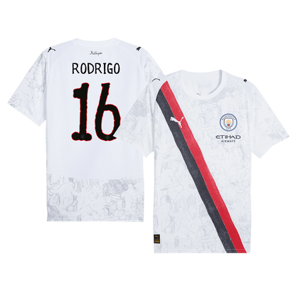 RODRIGO #16 Manchester City Maillot - Coupe du Monde 2025/26 Blanc