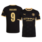 HAALAND #9 Manchester City Extérieur Maillot 2026/27 Noir Joueur - UCL