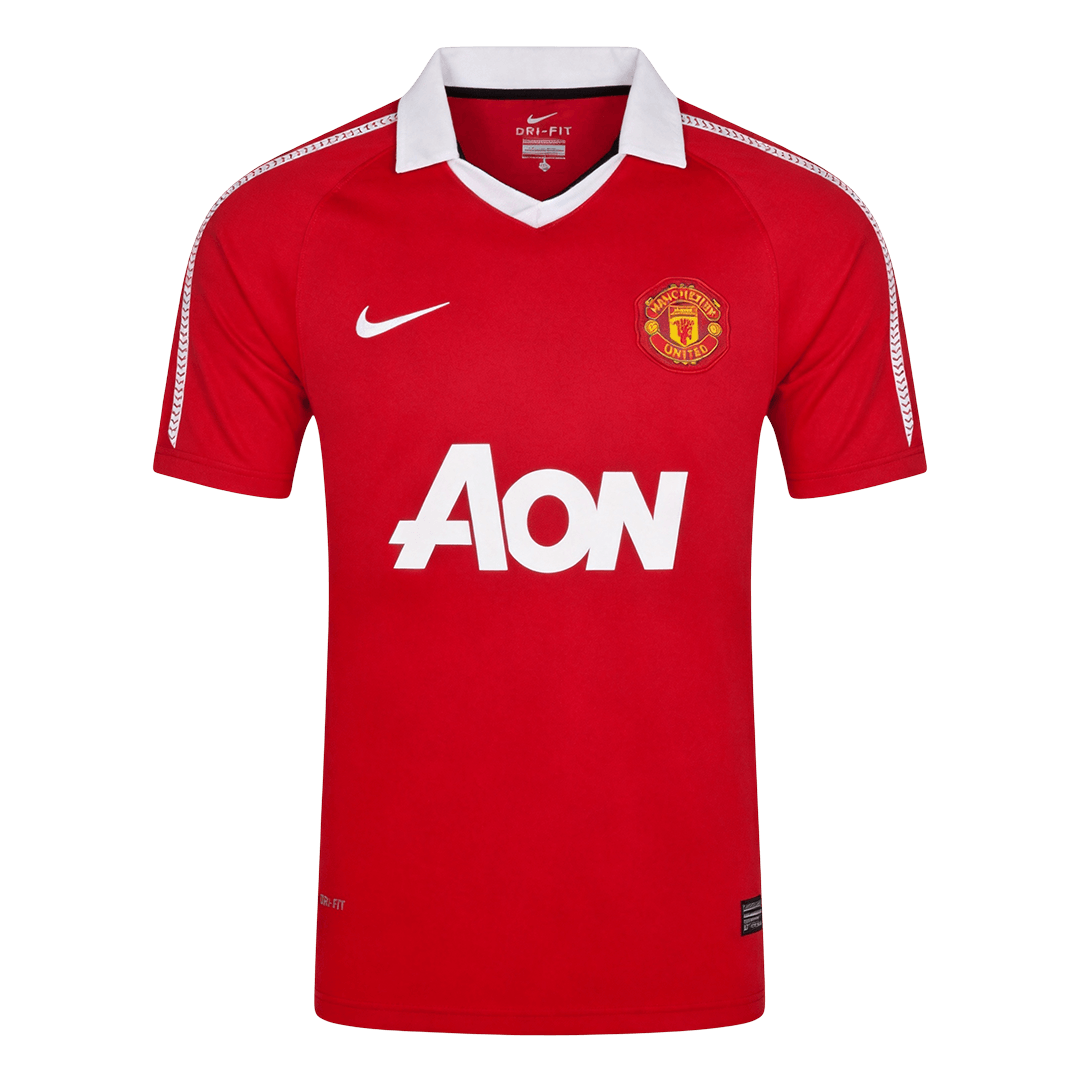 Maillot Domicile Rétro Manchester United 2010/11 Rouge