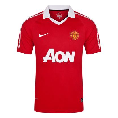 Maillot Domicile Rétro Manchester United 2010/11 Rouge