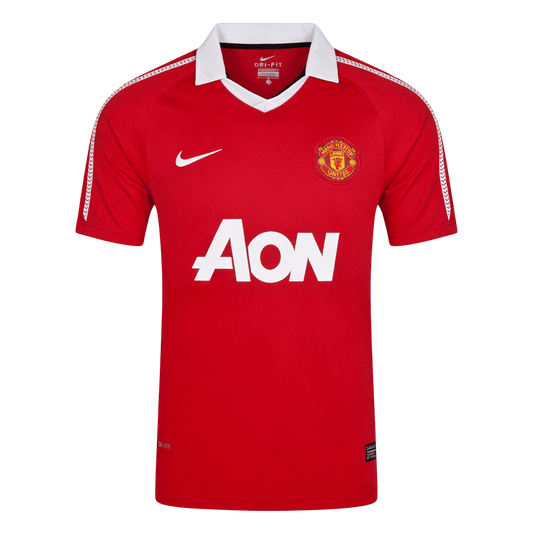 Maillot Domicile Rétro Manchester United 2010/11 Rouge