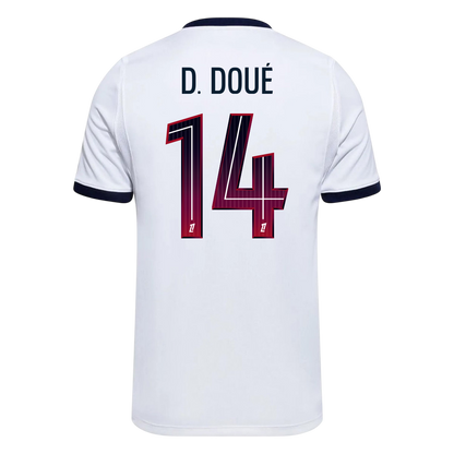 D. DOUÉ #14 PSG Extérieur Maillot 2026/27 Blanc
