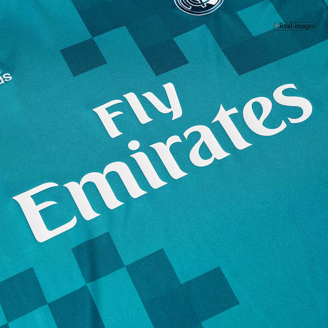 Maillot rétro du Real Madrid Third 2017/18 Bleu