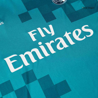 Maillot rétro du Real Madrid Third 2017/18 Bleu