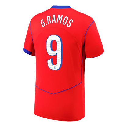 G.RAMOS #9 PSG Troisième Maillot 2025/26 Rouge
