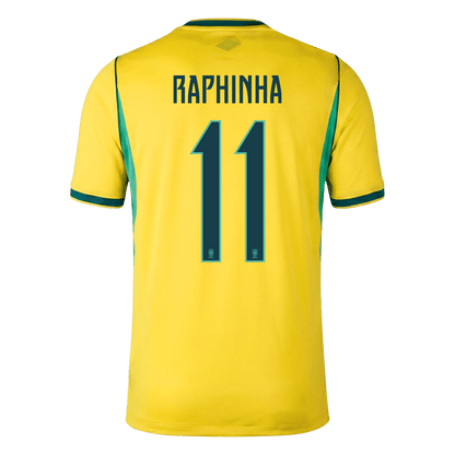 RAPHINHA #11 Brazil Home Shirt - World Cup 2026 Yellow - Super