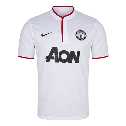 Maillot Rétro Manchester United Extérieur 2013/14 Blanc