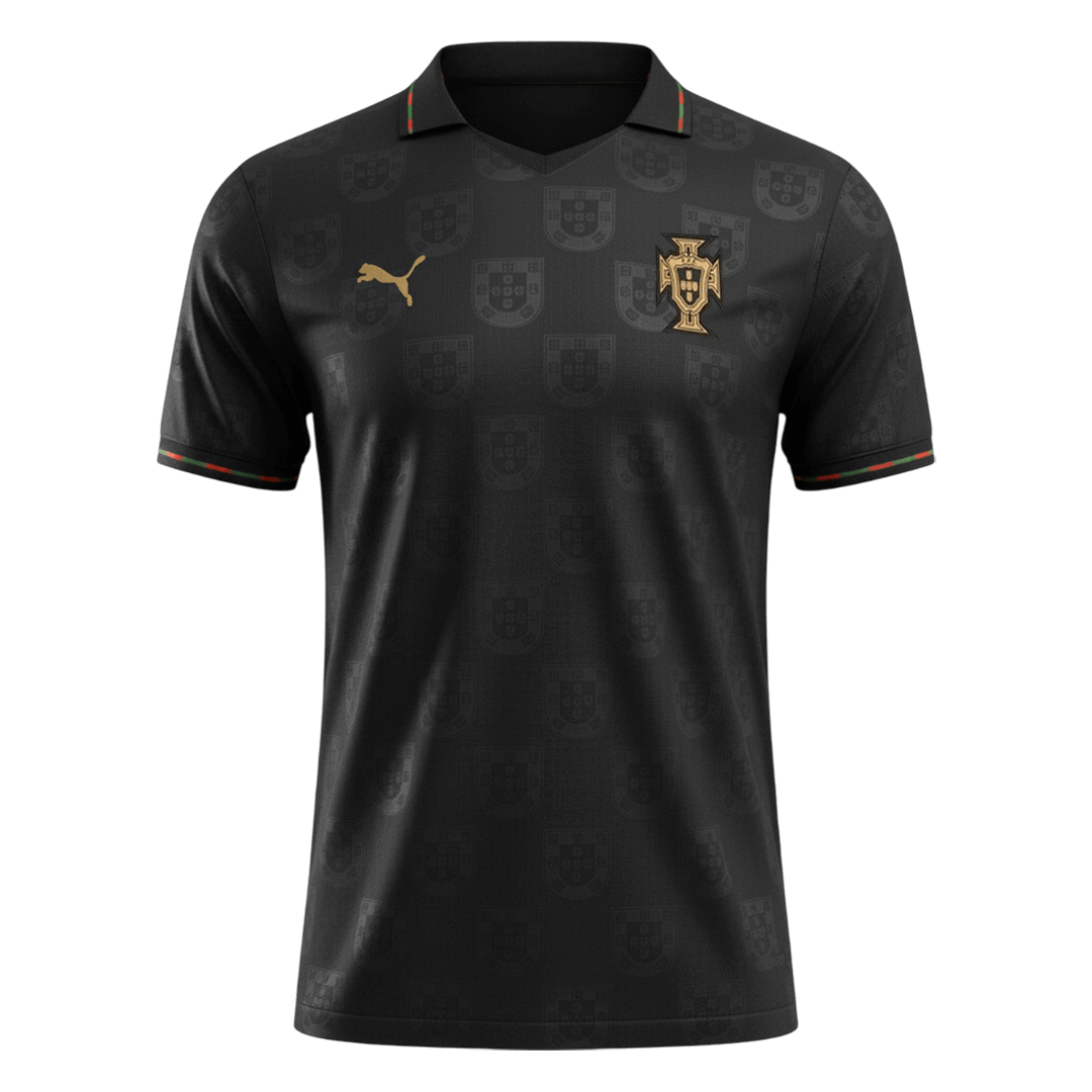 Maillot Portugal - Coupe du Monde 2026 Noir Joueur