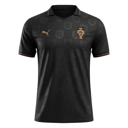 Maillot Portugal - Coupe du Monde 2026 Noir Joueur