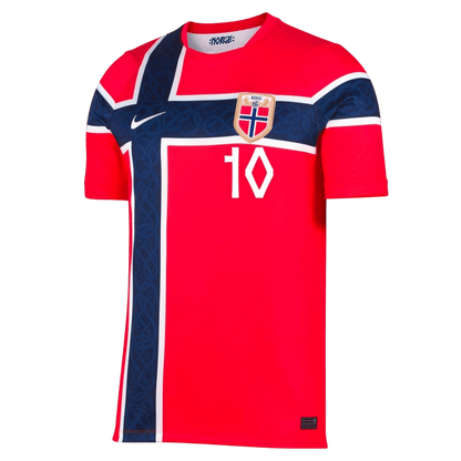 Ødegaard #10 Norvège Domicile Maillot - Coupe du Monde 2026 Rouge