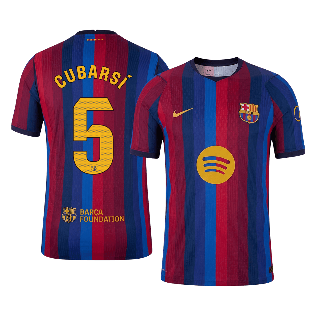 كوبارسي #5 قميص برشلونة الأساسي 2026/27 أحمر وأزرق للاعب