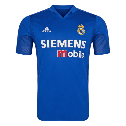 Maillot rétro Real Madrid Extérieur 2004/05 Bleu