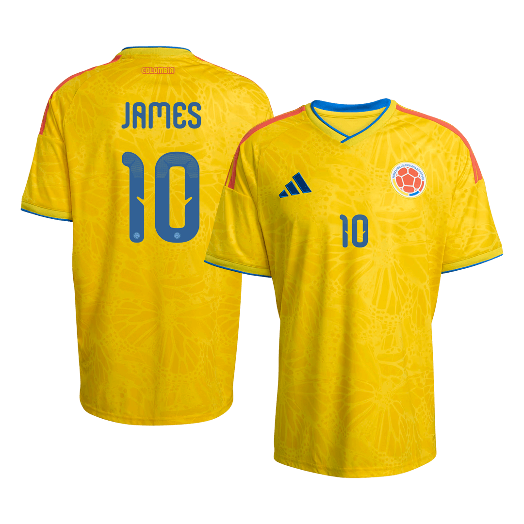 JAMES #10 Colombie Domicile Maillot - Coupe du Monde 2026 Jaune