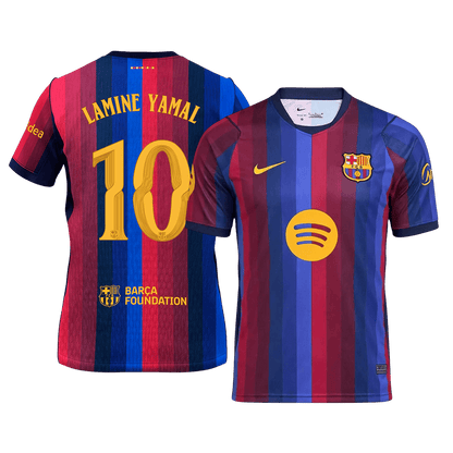 LAMINE YAMAL #10 Barcelone Domicile Maillot 2026/27 Bleu&Grenat