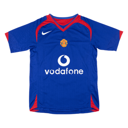 Retro Manchester United Away Shirt 2005/06 Blue