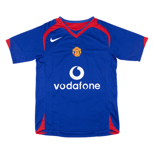 Retro Manchester United Away Shirt 2005/06 Blue