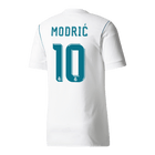Retro MODRIĆ #10 Real Madrid Domicile Maillot 2017/18 Blanc