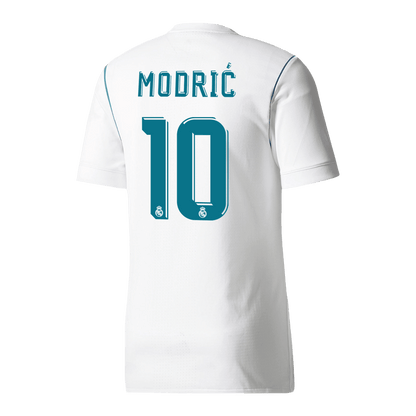 Retro MODRIĆ #10 Real Madrid Domicile Maillot 2017/18 Blanc