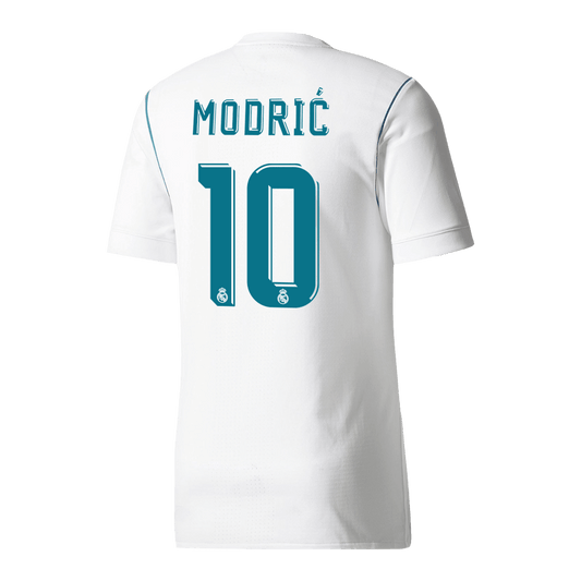 Maillot domicile rétro MODRIĆ #10 Real Madrid 2017/18 Blanc
