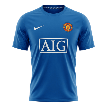 Maillot Rétro Manchester United Extérieur 2008/09 Bleu
