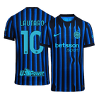 LAUTARO #10 Inter Milan Domicile Maillot 2025/26 Bleu&Noir Joueur