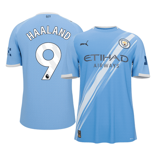 HAALAND #9 Maillot Domicile Manchester City 2025/26 Bleu - Super