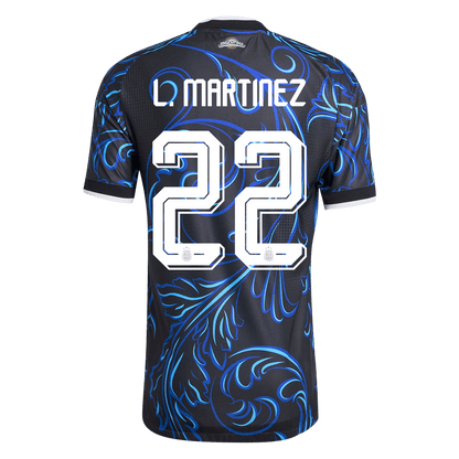 L. MARTINEZ #22 Argentine Maillot Extérieur - Coupe du Monde 2026 Noir Joueur